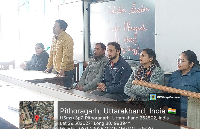 अध्ययन केंद्र-18002 "लक्ष्मण सिंह महर परिसर, पिथौरागढ़" में विज्ञान विषयों में पंजीकृत शिक्षार्थियों हेतु दीक्षारंभ कार्यक्रम एवं दस दिवसीय विज्ञान कार्यशाला का शुभारंभ।