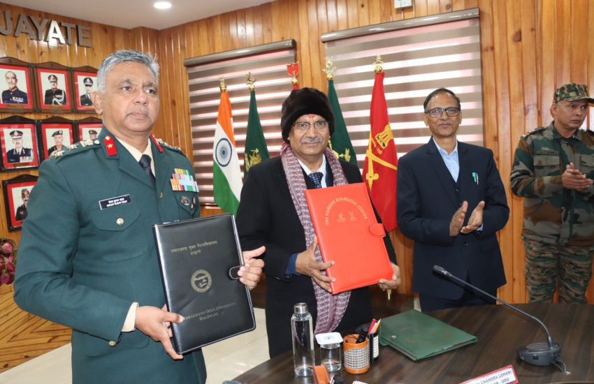 उत्तराखंड मुक्त विश्वविद्यालय से उच्च शिक्षा ग्रहण कर सकेंगे सैन्य अधिकारी-जवान