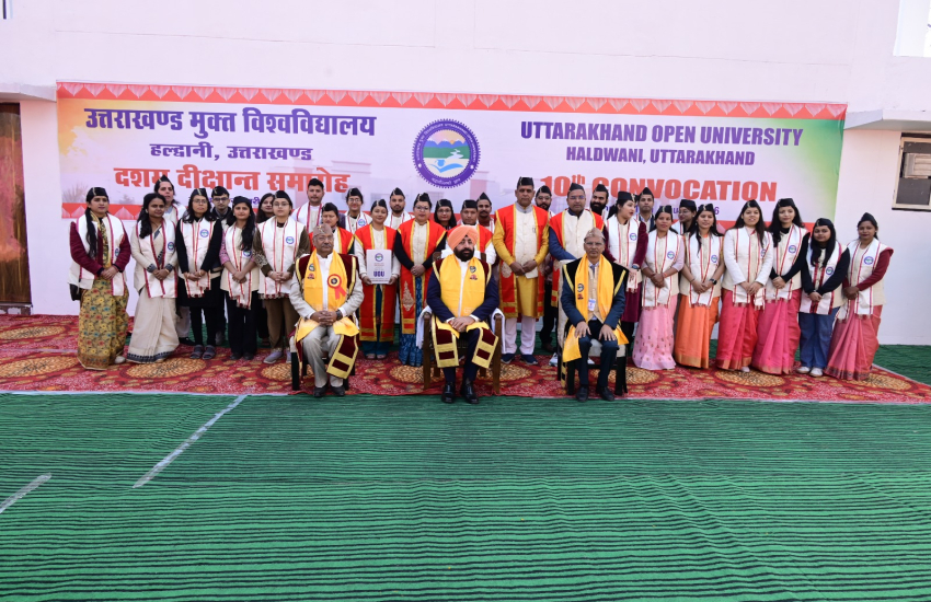 उत्तराखण्ड मुक्त विश्वविद्यालय, हल्द्वानी का दशम दीक्षांत समारोह सम्पन्न