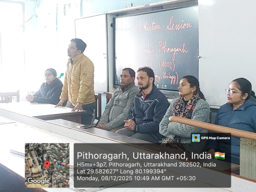 अध्ययन केंद्र-18002 "लक्ष्मण सिंह महर परिसर, पिथौरागढ़" में विज्ञान विषयों में पंजीकृत शिक्षार्थियों हेतु दीक्षारंभ कार्यक्रम एवं दस दिवसीय विज्ञान कार्यशाला का शुभारंभ।